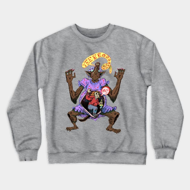 Red's Escape from Wolf Granny Crewneck Sweatshirt by artifexjay